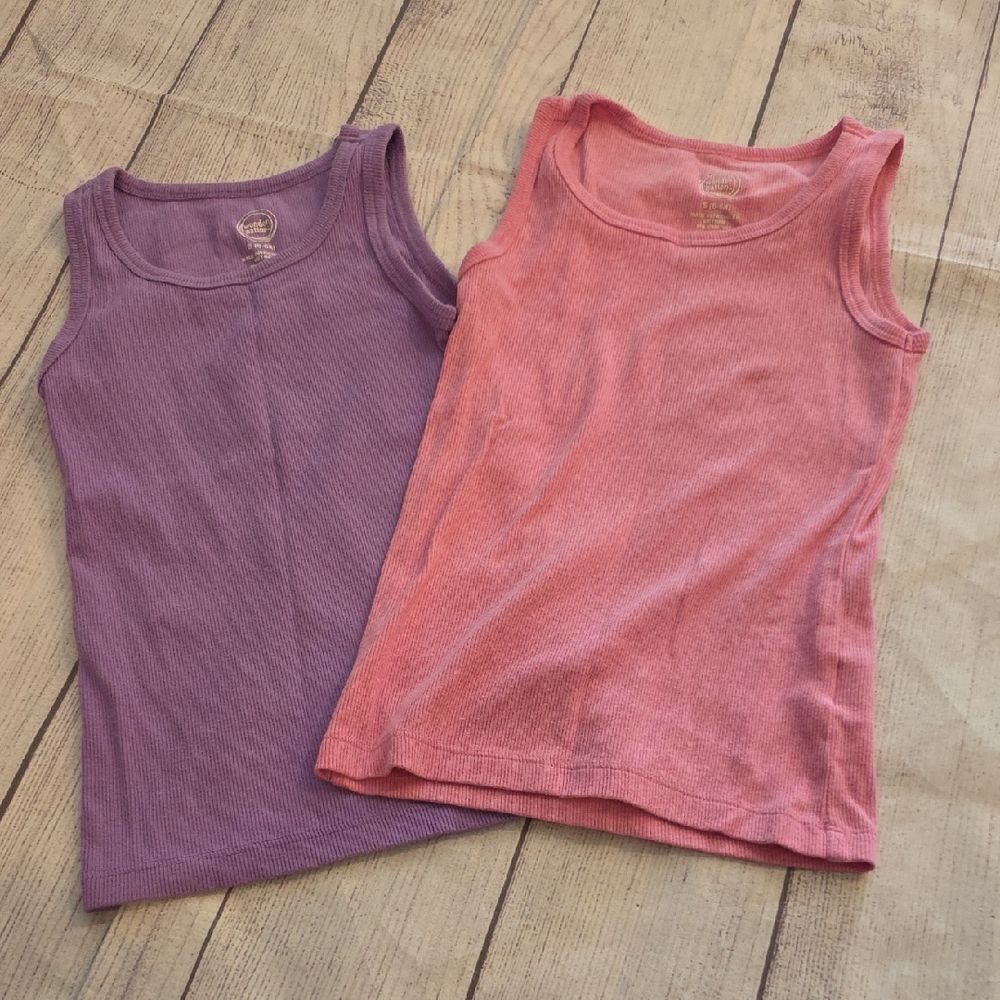 Wonder Nation Purple and Pink Kids Tank Tops